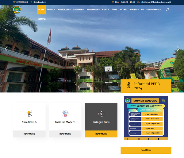 contoh-website-sekolah-SMP-NEGERI-21-BANDUNG