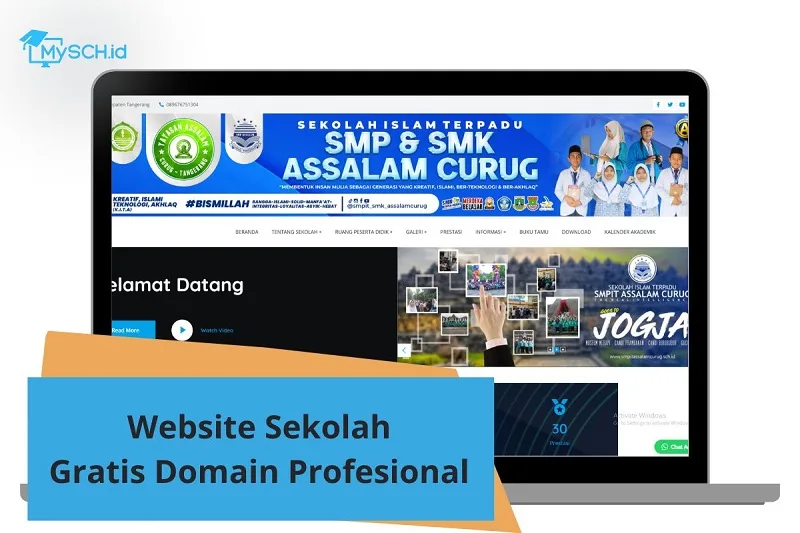 Jasa Buat Website Sekolah Gratis Domain Profesional